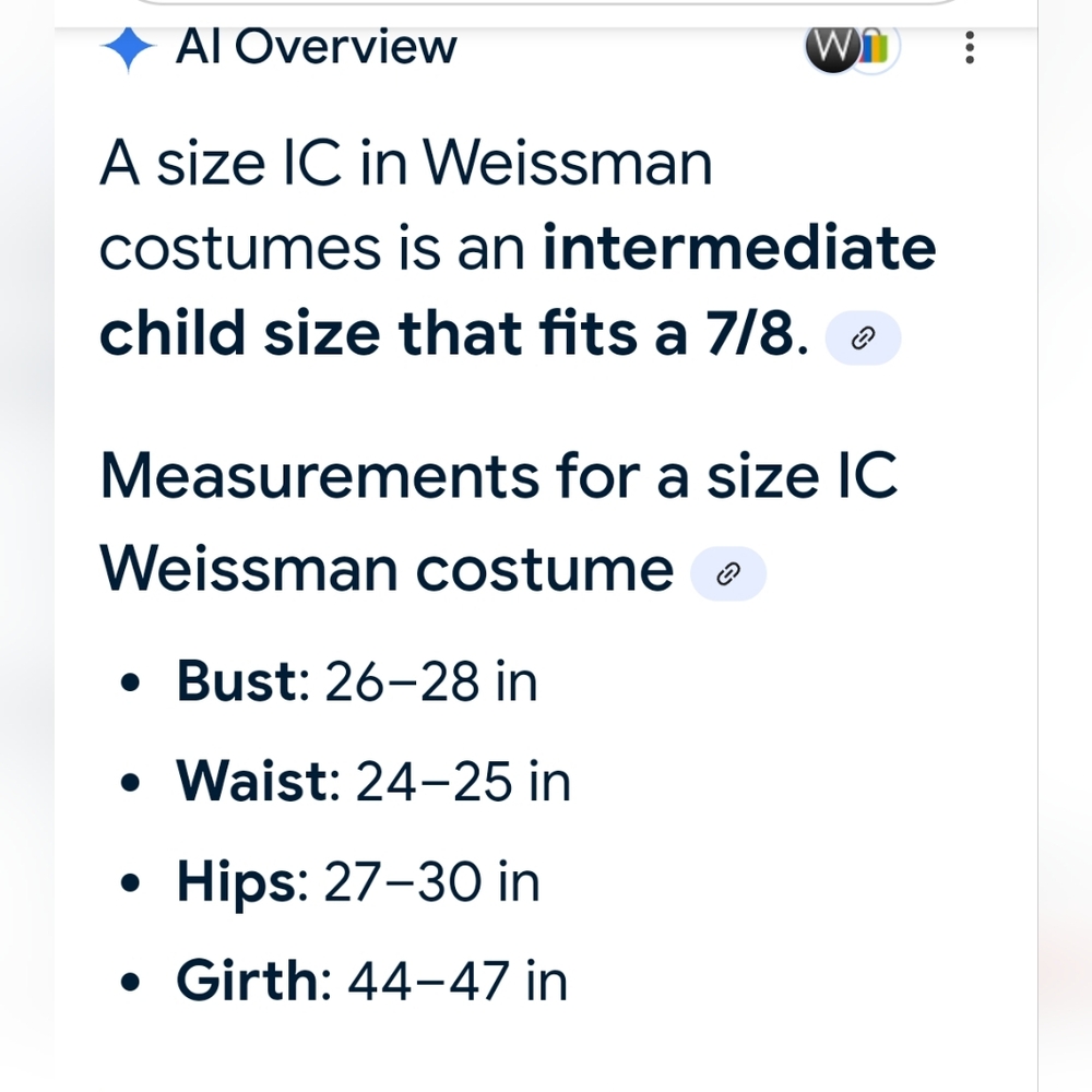 Weissman Girls Dance Leotard With Tutu, Size IC (7/8) - Picture 8 of 8